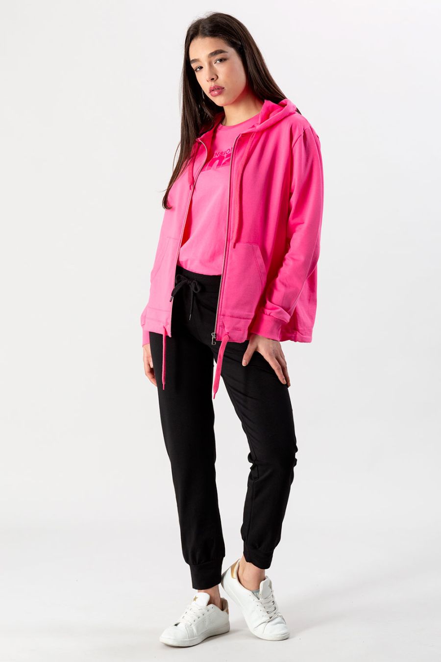 Felpa zip con cappuccio new arrivals