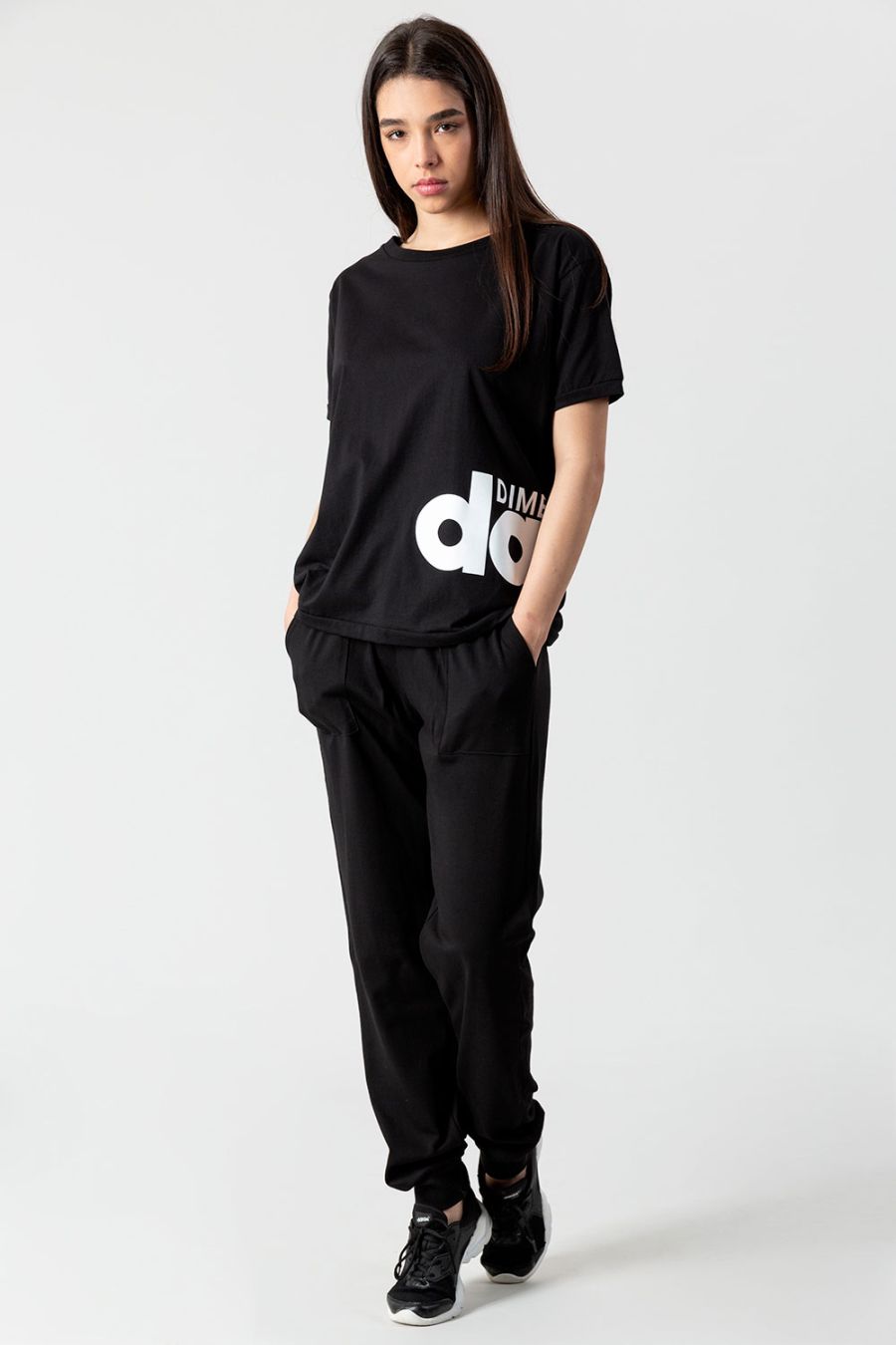T SHIRT IN JERSEY CON MAXI LOGO