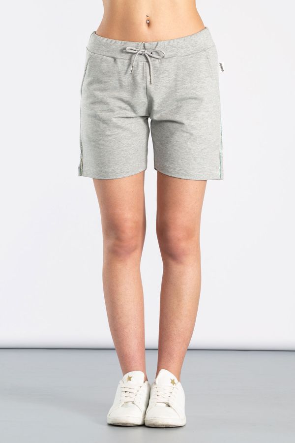 Shorts da donna in felpa di cotone
