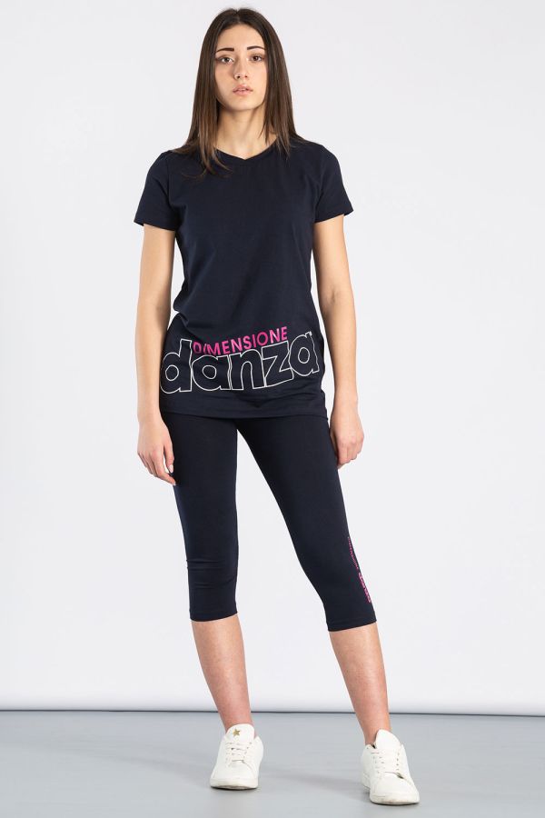 Completo sportivo t-shirt e leggings