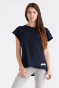 T-shirt da donna in jersey con logo