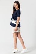 T-SHIRT IN JERSEY CON MAXI LOGO